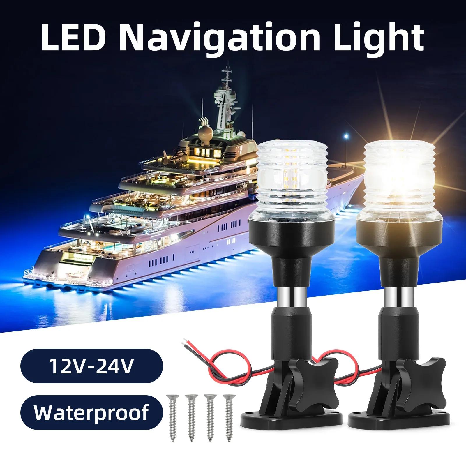 AD 12-24V lumière de Navigatio - Fishing Boat Paddle avis et prix